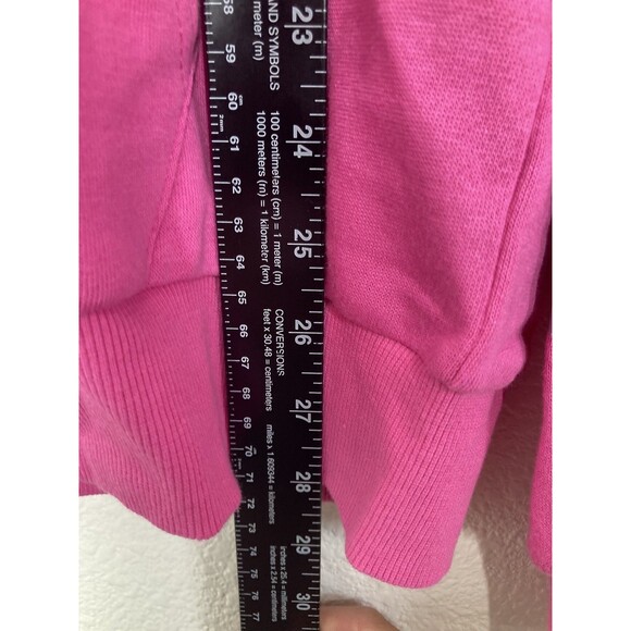 Barbie Hoodie Womens Large Zip Up Star Graphic Sweatshirt Hooded Jacket NWT pink - Picture 12 of 16